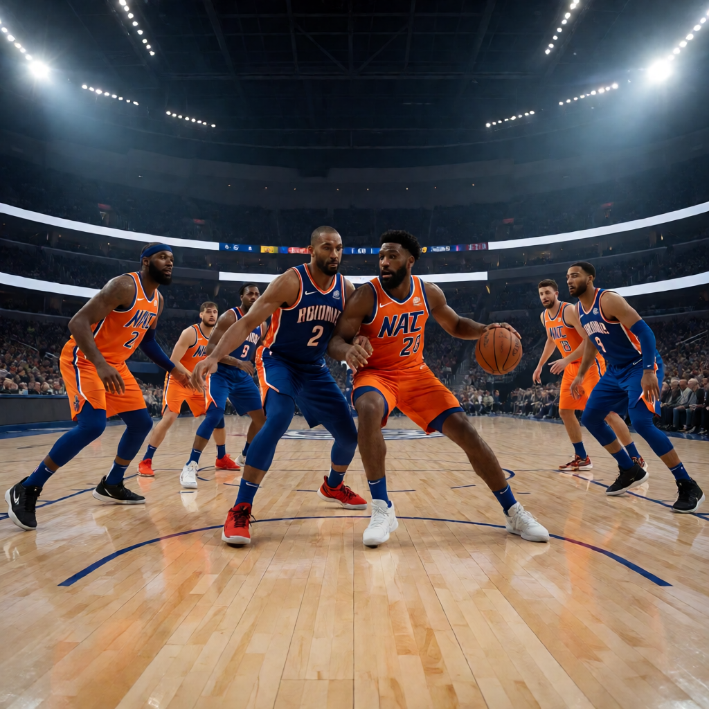 篮球全明星赛现场,NBA球星们在球场竞技